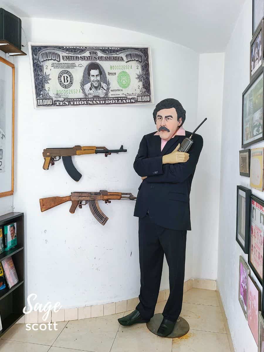 Pablo Escobar Display in Barrio Pablo Escobar