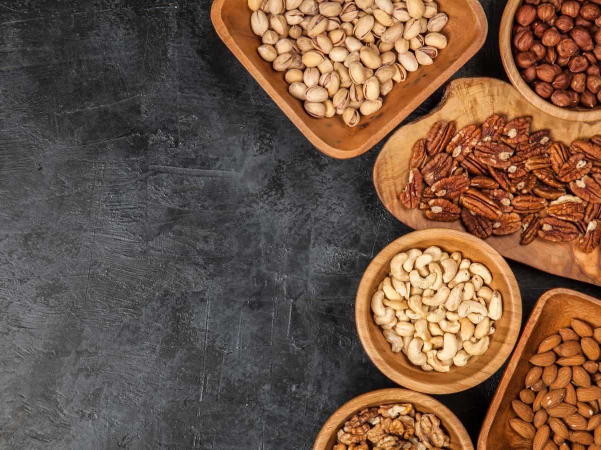 Bowls of Various Nuts