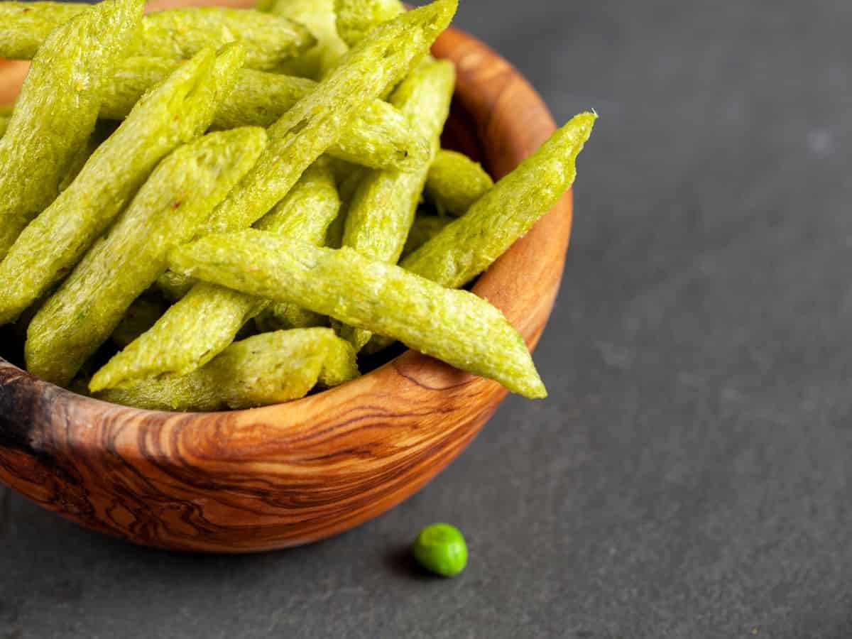 Green Pea Snack Crisps