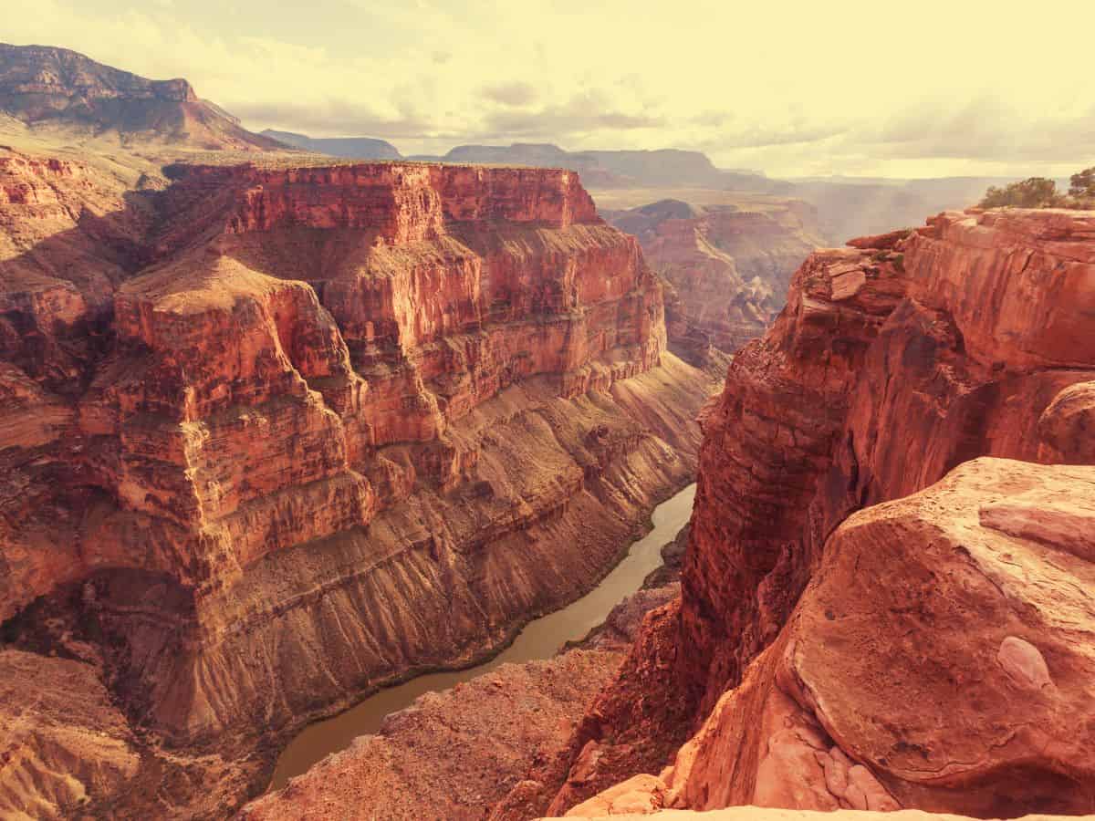 Grand Canyon with beautiful lighting