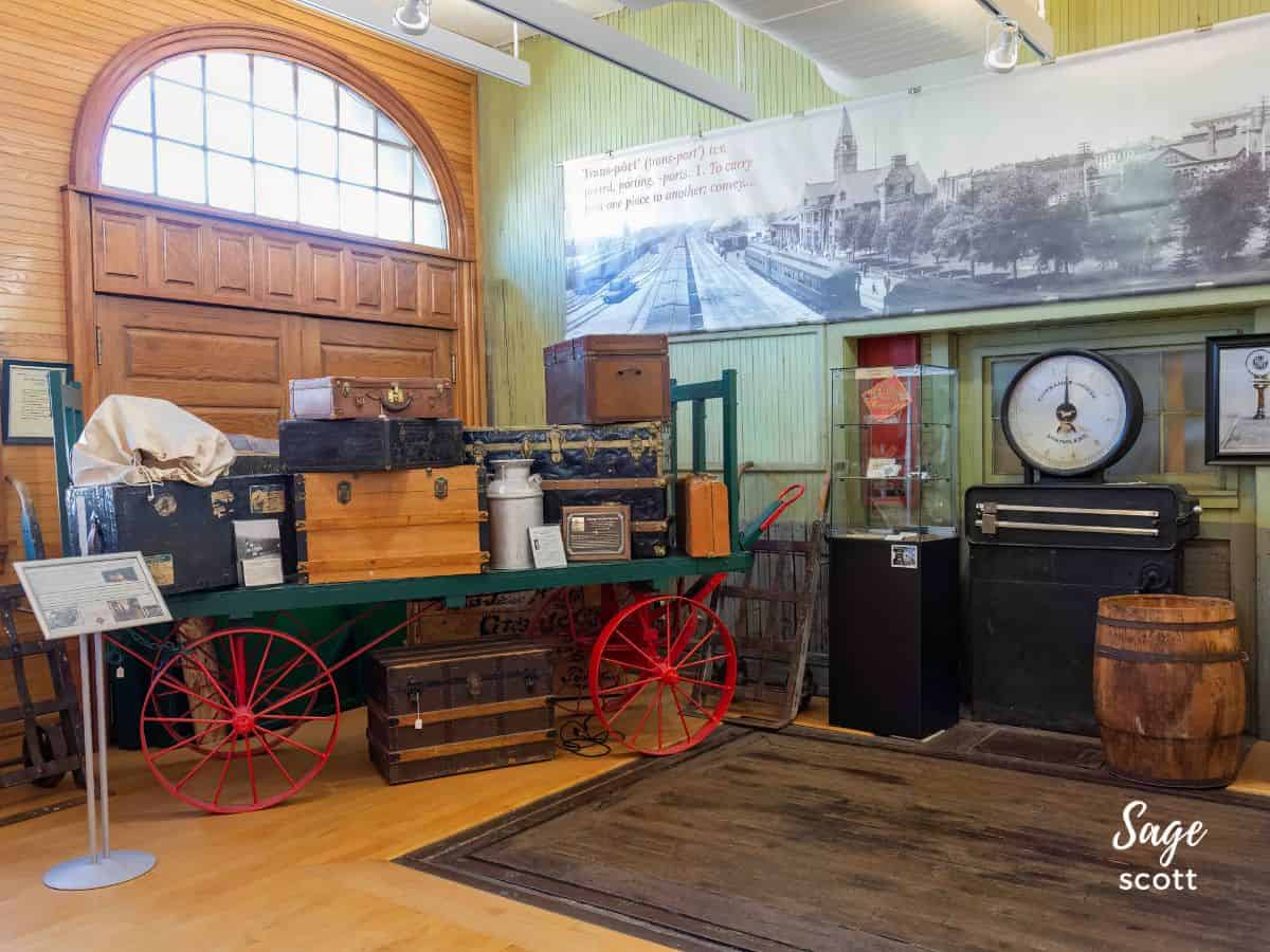 An exhibit at the Cheyenne Depot Museum in Cheyenne, Wyoming