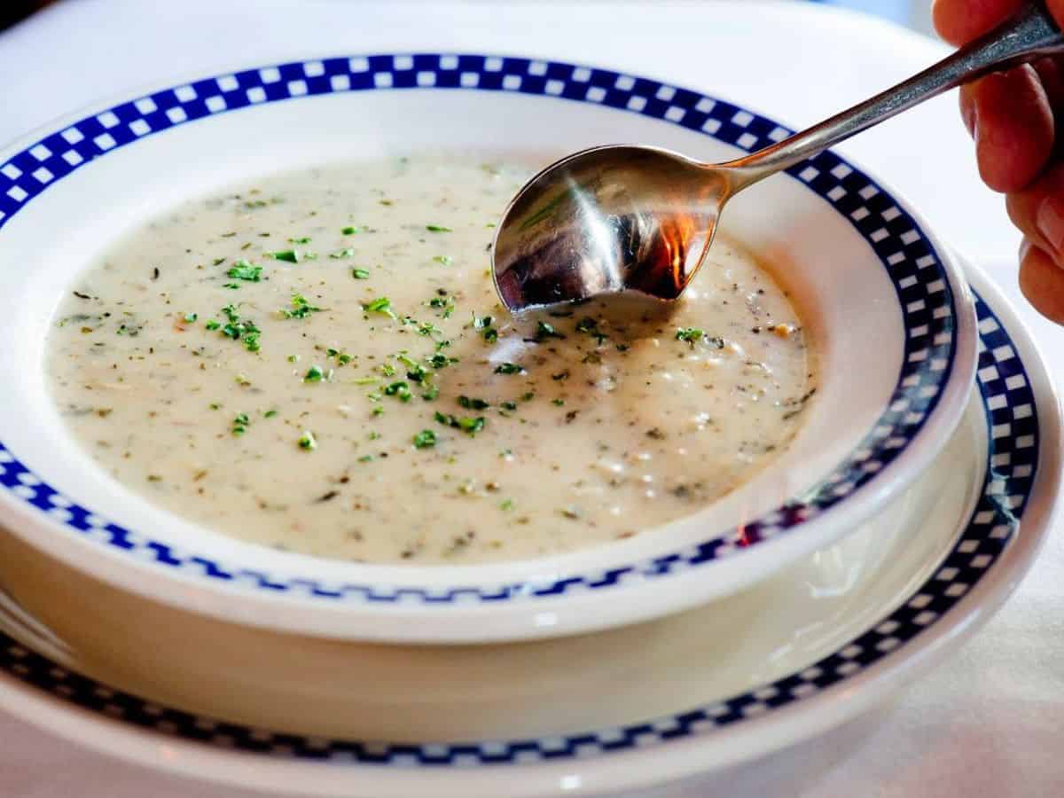 Bowl of Chowder at Duke's Seafood, one of Tacoma's best seafood restaurants