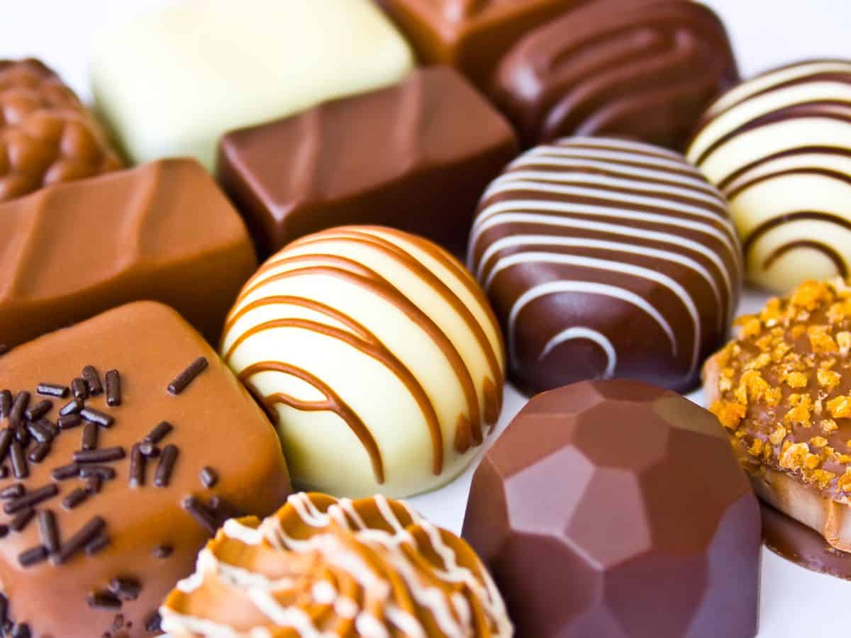An assortment of chocolates