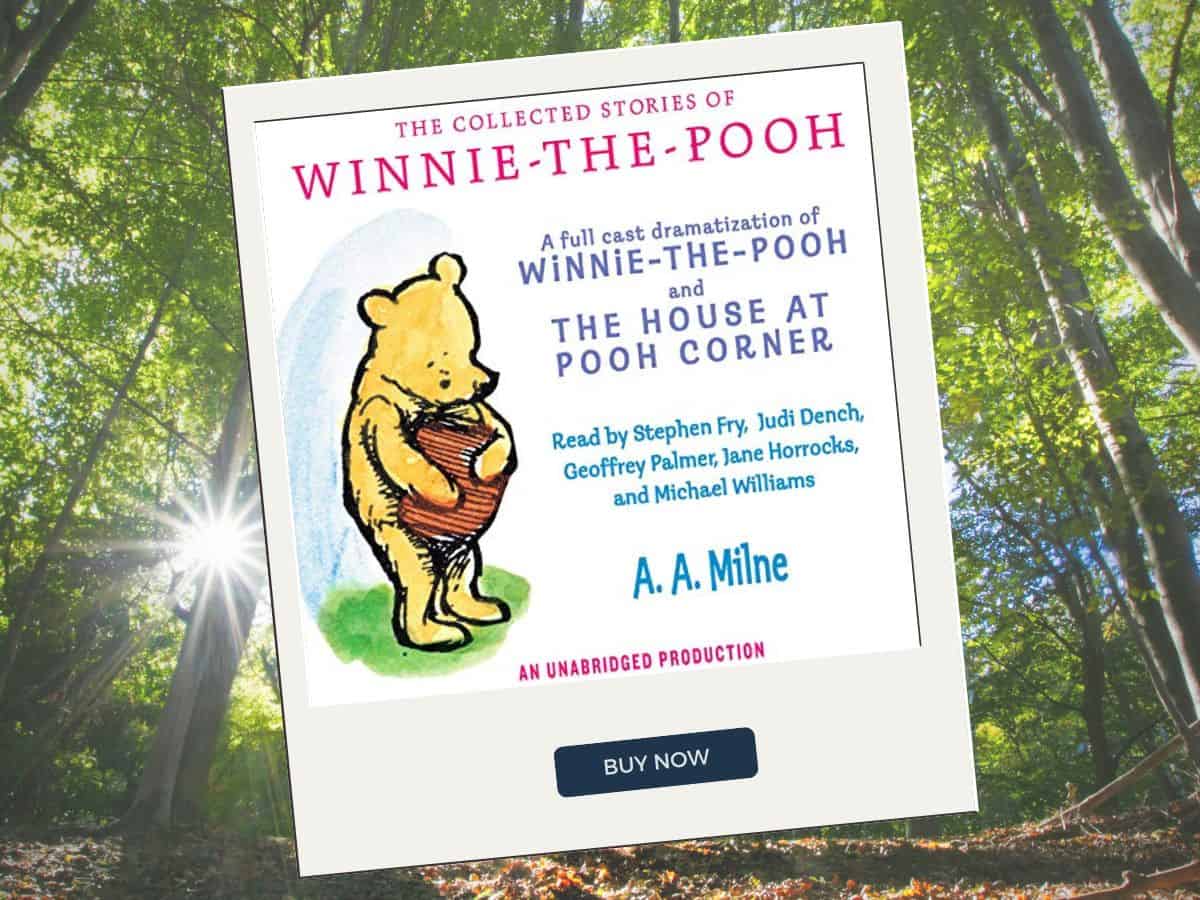 Winnie the Pooh is one of the best audiobooks for family road trips.