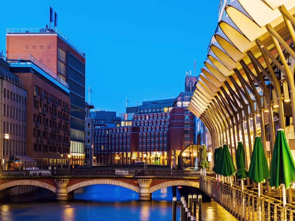 The architecture of Hamburg, Germany.