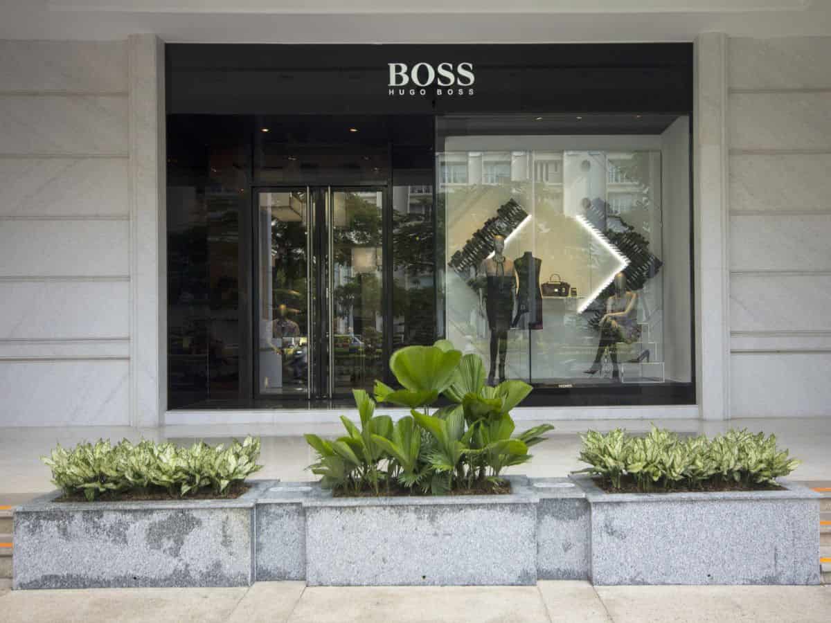 A Hugo Boss storefront.