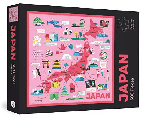 Japan Map 500 Piece Puzzle
