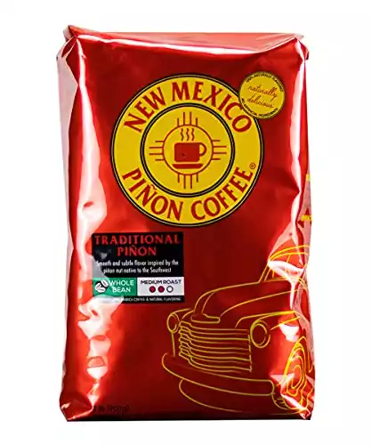 New Mexico Piñon Coffee Naturally Flavored Coffee (Traditional Piñon Whole Bean, 2 pound)