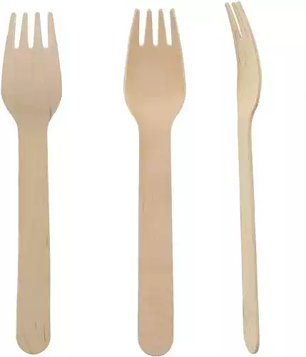 Perfect Stix Disposable Wooden Forks, 6" pack of 1000