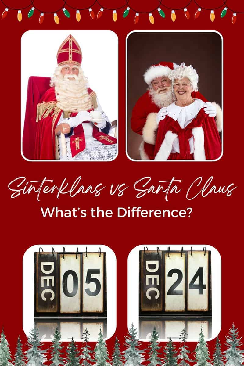 Sinterklaas vs Santa Claus - What's the Difference?