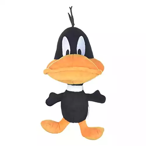 Looney Tunes Warner Bros Toys for Dogs | 9 Inch Daffy Duck Big Head Plush Dog Toy | Daffy Duck Plush Toys for All Dogs | Dog Chew Toy for Medium Dogs, FF13063