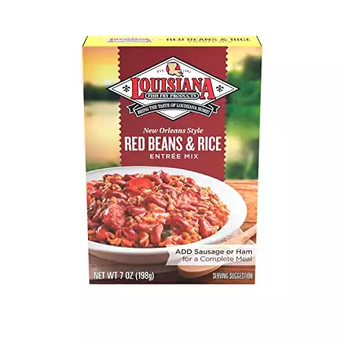 Louisiana Fish Fry Products Red Beans & Rice Mix, 7 Oz, Pack of 12
