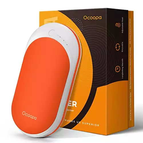 OCOOPA Hand Warmers Rechargeable, 1 Pack 5200mAh Electric Portable Pocket Heater, Heat Therapy Great for Raynauds, Hunting, Golf, Camping, Women Mens Gifts