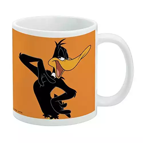 GRAPHICS & MORE Looney Tunes Daffy Duck Ceramic Coffee Mug, Novelty Gift Mugs for Coffee, Tea and Hot Drinks, 11oz, White
