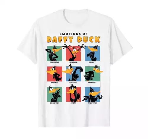 Looney Tunes Emotions Of Daffy Duck T-Shirt