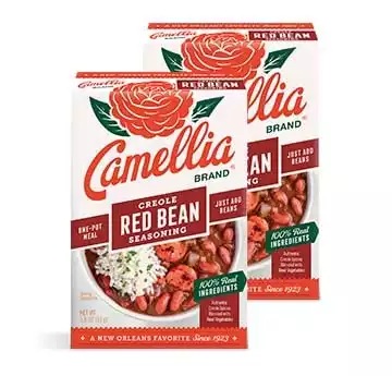 Camellia Brand Creole Red Bean Seasoning Mix, Authentic Louisiana Flavor (Twin Pack)