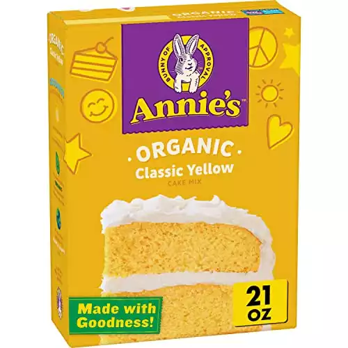Annie's Homegrown Organic Cake Mix, Classic Yellow, 21 ounces