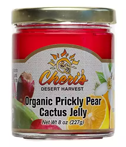 CHERIS DESERT HARVEST Organic Prickly Pear Cactus Jelly, 8 Ounce