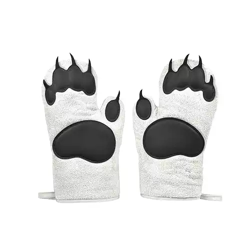 Genuine Fred Fred & Friends POLAR BEAR HANDS Oven Mitts, Set of 2, Medium (5200172)