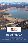 A map of redding, california with the words redding, ca.