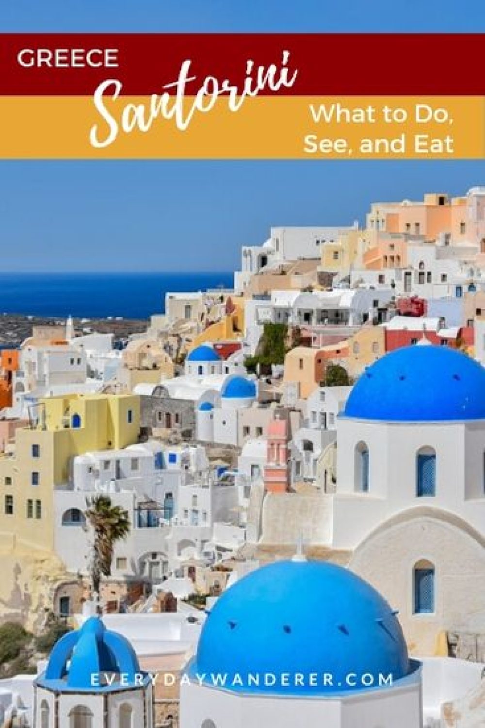 Things to do when you visit Santorini Greece. Santorini places to visit include the Anastasi Church. Best sunset spots in Santorini. Where to eat in Santorini. #santorini #greece #europe #travel