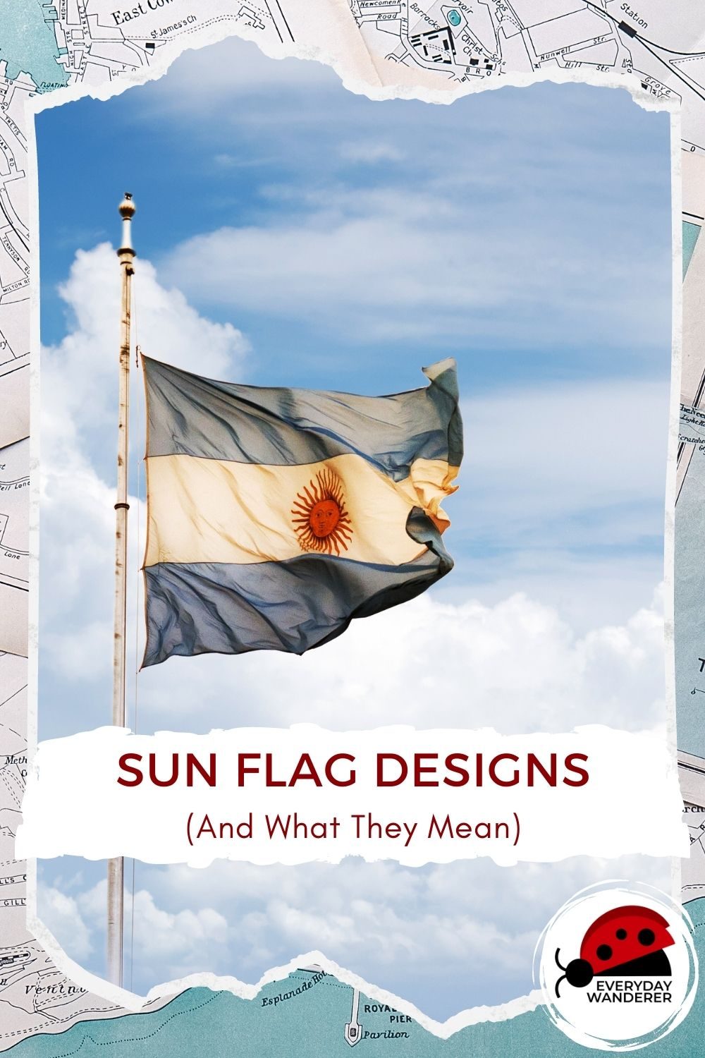 Sun Symbols on Flags - Pin 4 - JPG